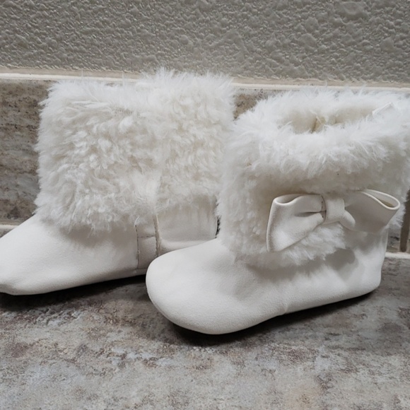 White Soft Bootie Boots - Picture 3 of 3